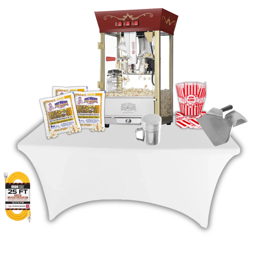 🎬 8 oz. Popcorn Machine Party Package