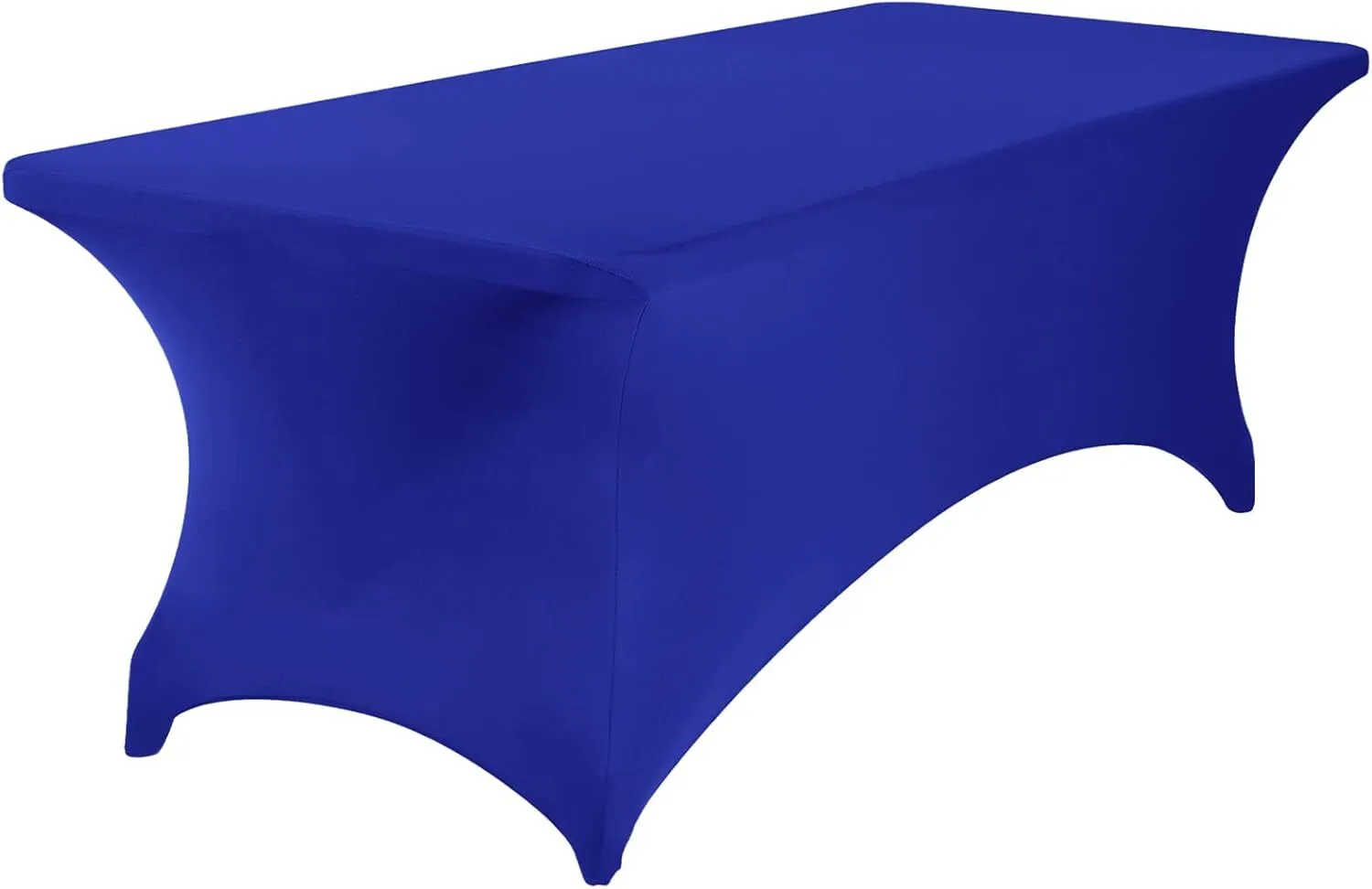 8 ft Royal Blue Rectangle Spandex Tablecloth