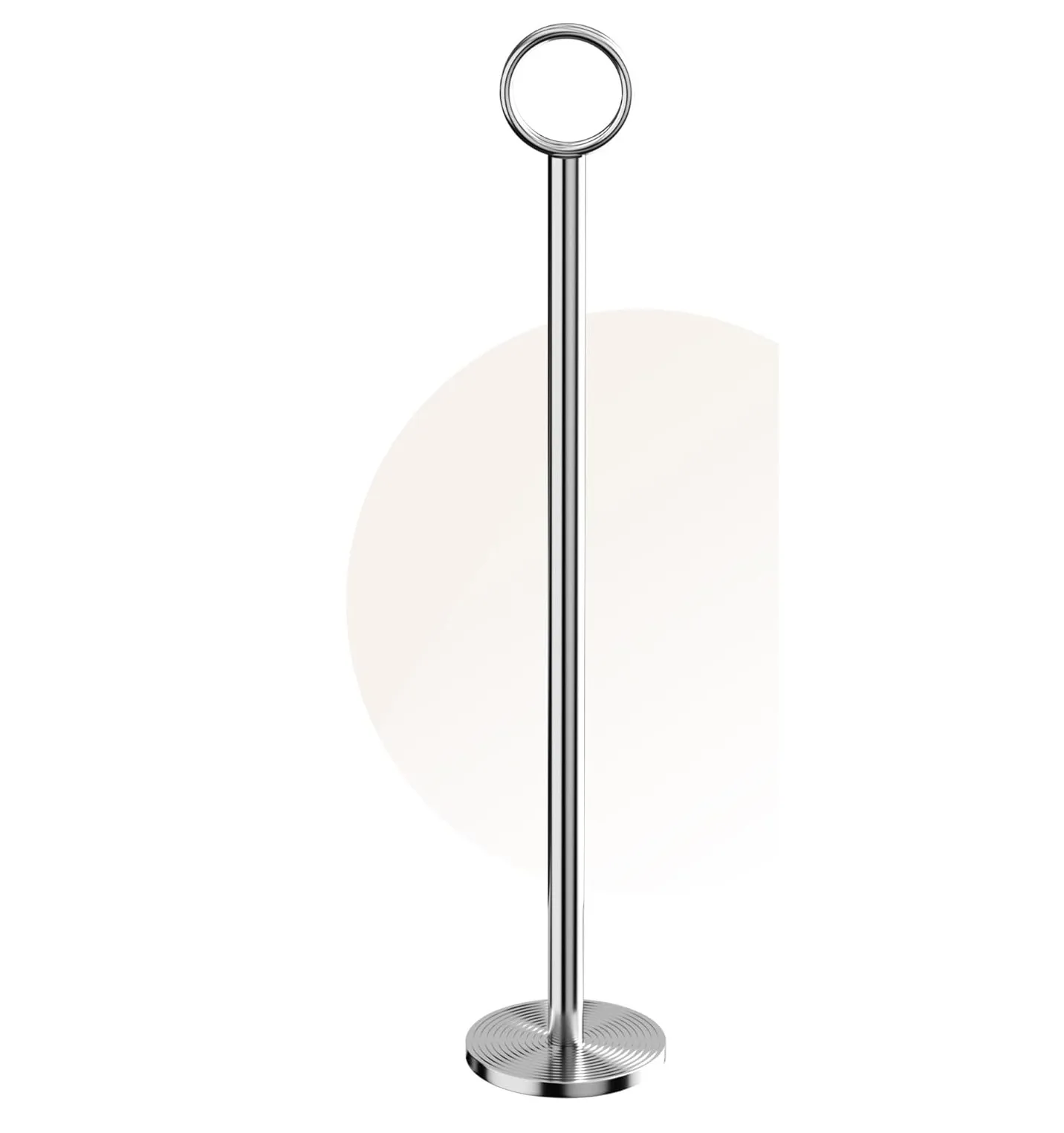 18" Chrome Table Number Holder