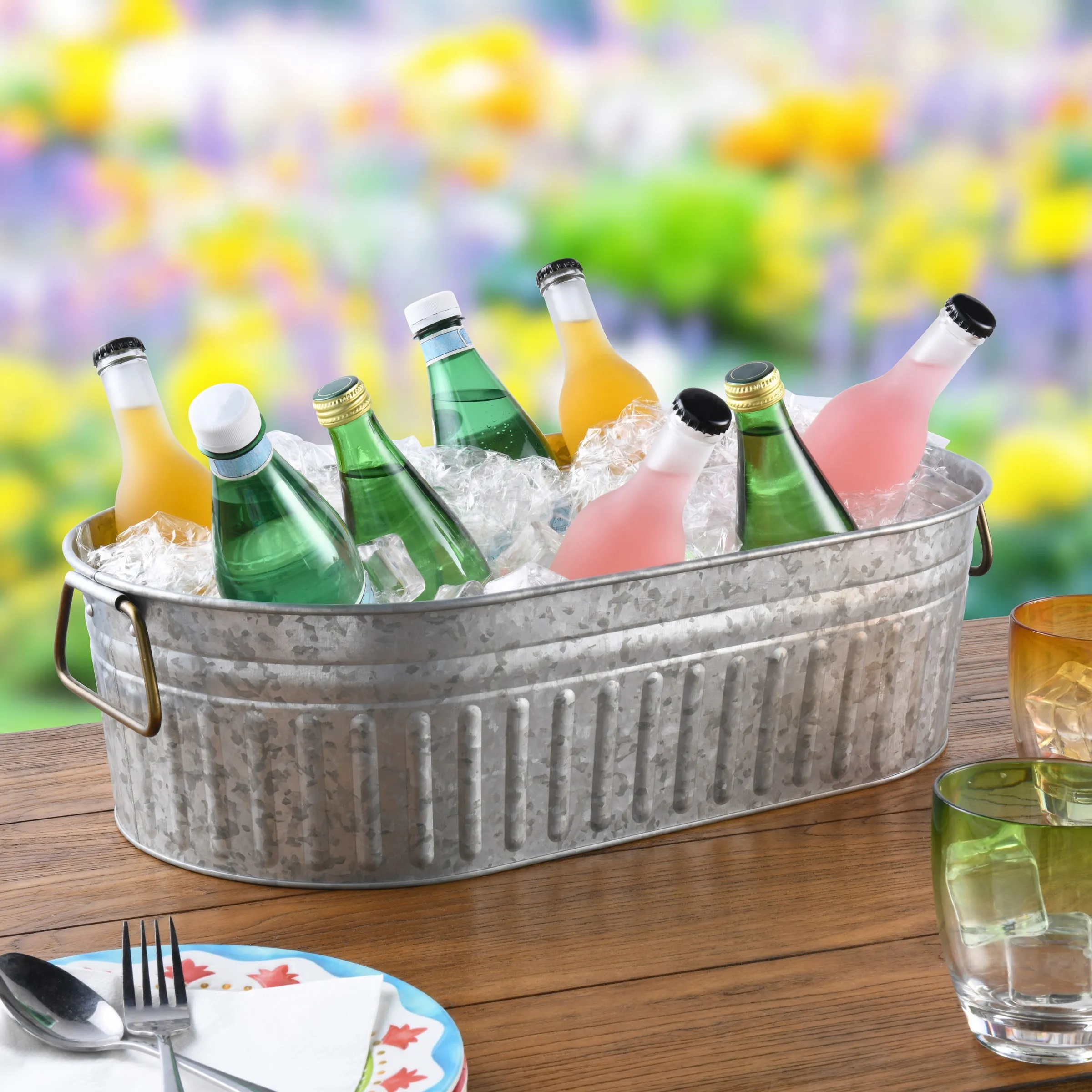 Chic Oval Galvanized Tub