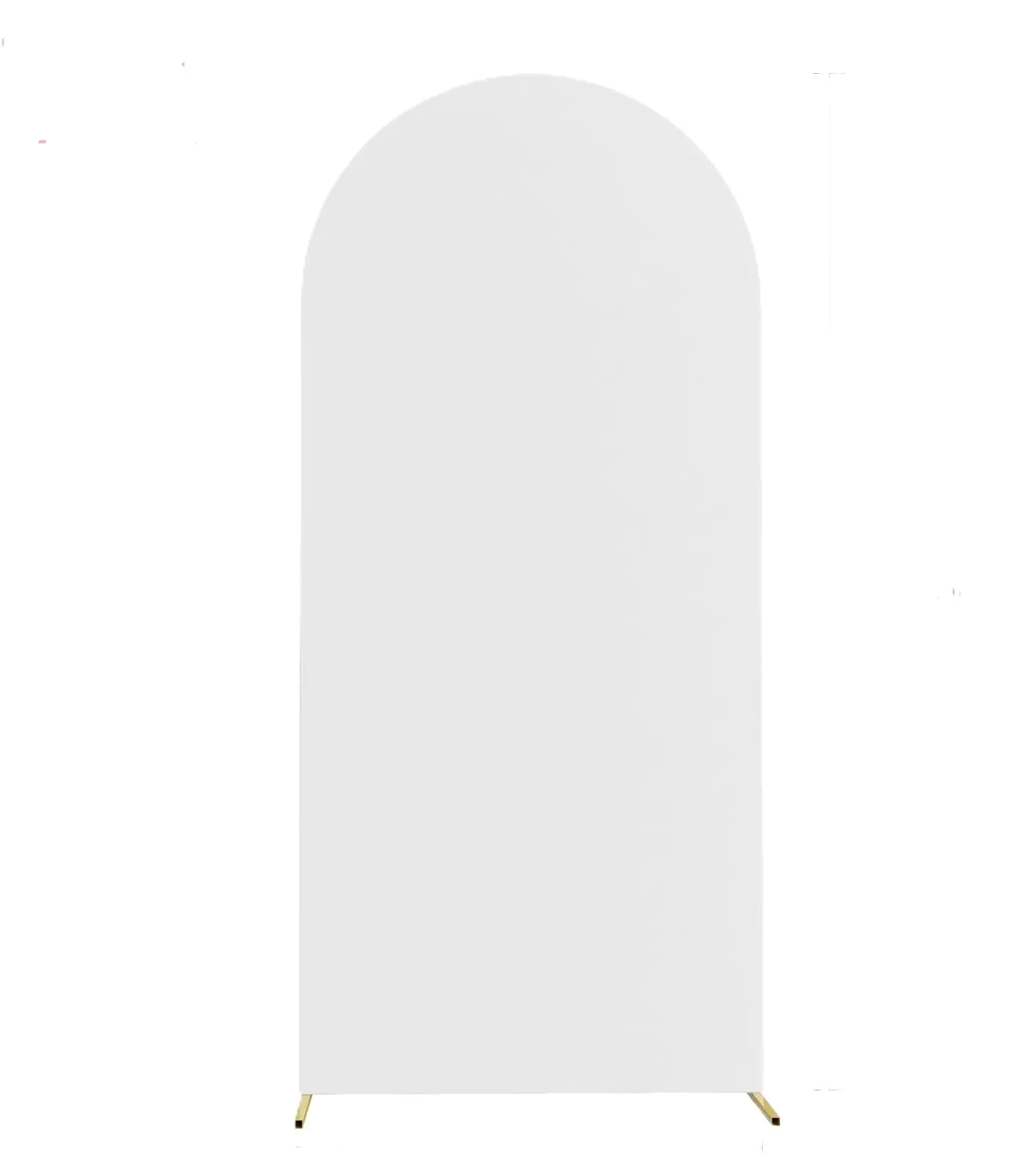 6 ft White Spandex Arch Backdrop Cover