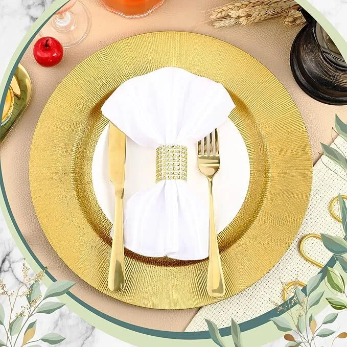 Gold Ray Charger Plate