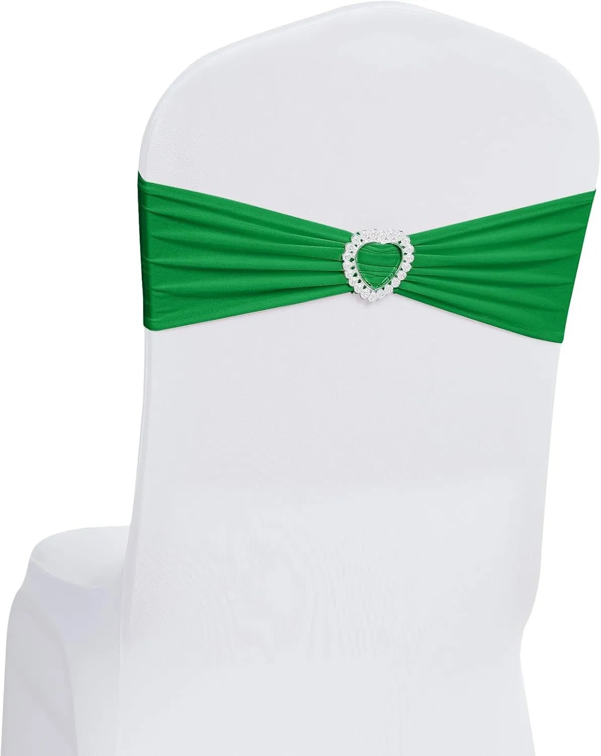 Emerald Green Chair Band with Heart Buckle