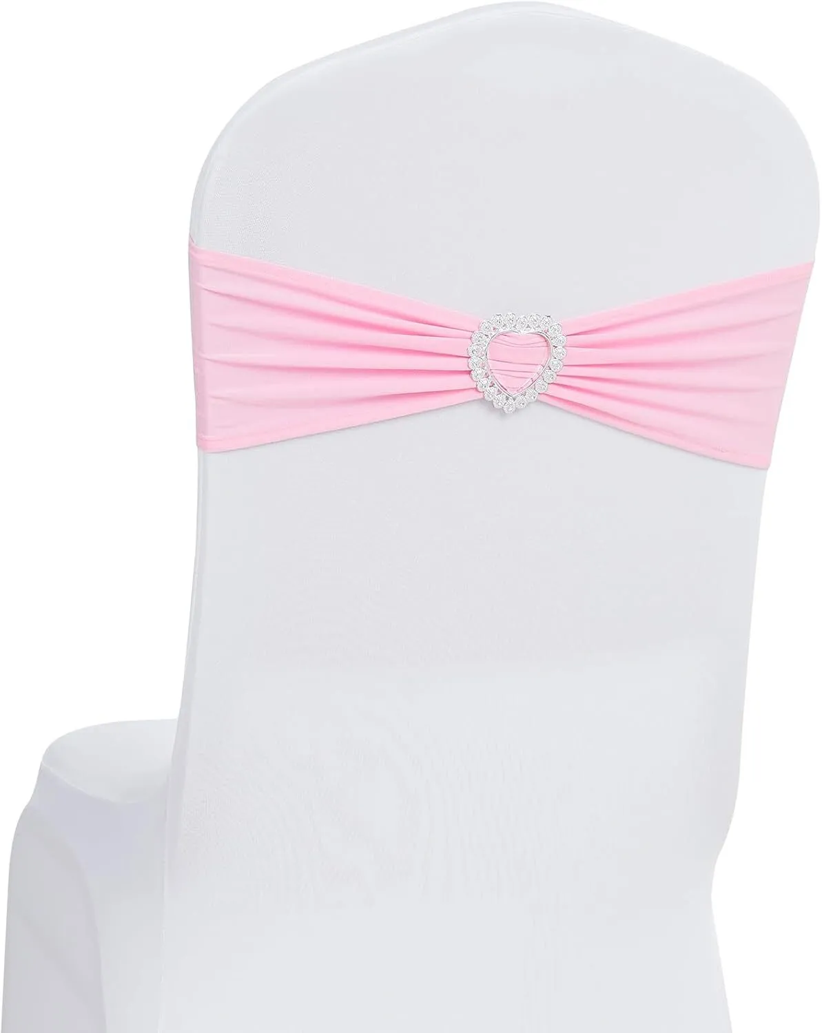 Light Pink Chair Band with Heart Buckle