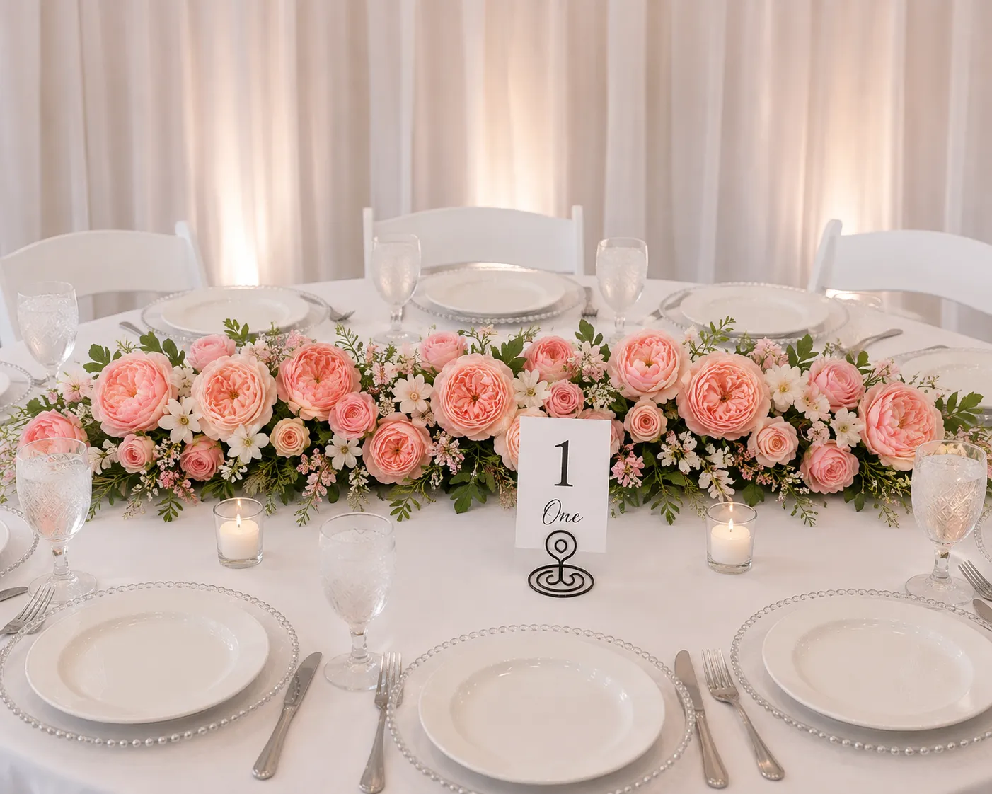 6 ft Strand Pink Artificial Peony Flower Garland