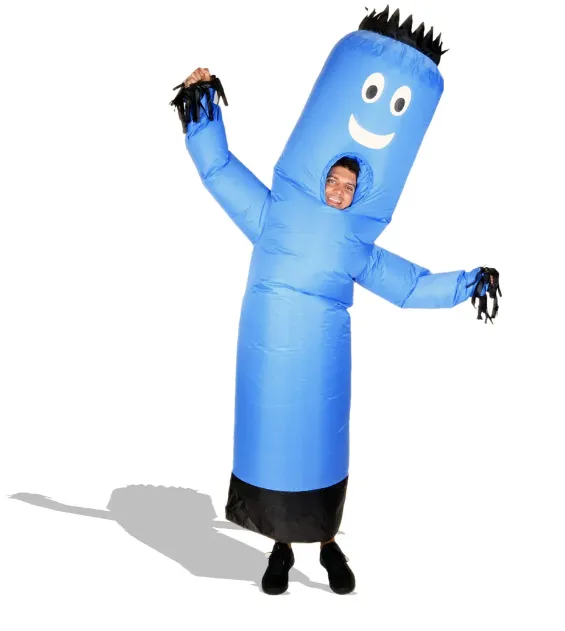 Blue Inflatable Tube Man Costume