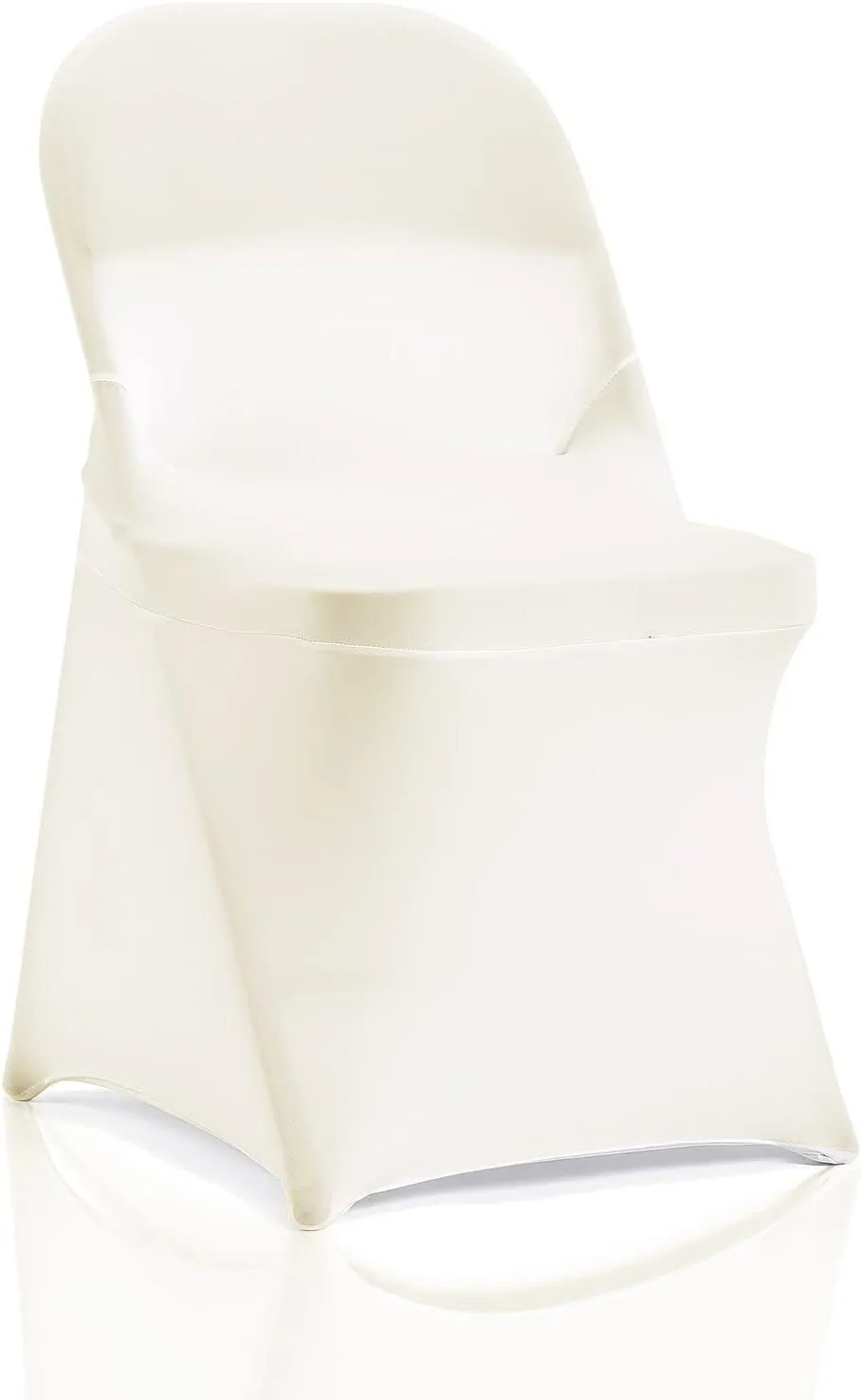 Ivory Spandex Folding Chair Cover