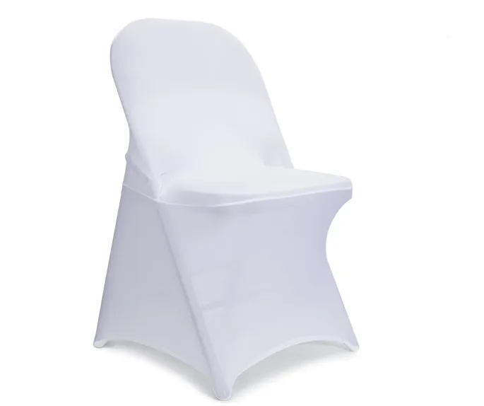 White Spandex Folding Chair Cover