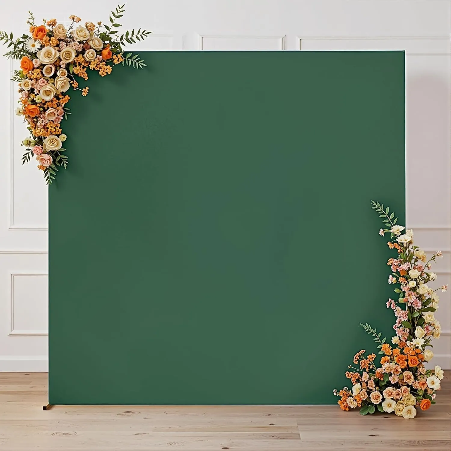6.6 ft x 6.6 ft Hunter Green Square Arch Backdrop Cover