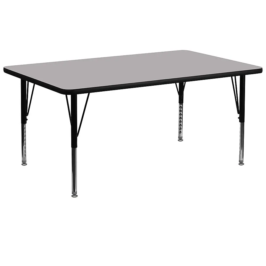 6 ft Grey Rectangular Kids' Play Table