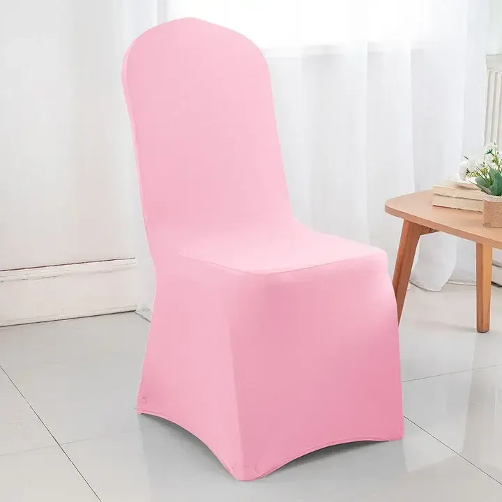 Light Pink Spandex Banquet Chair Cover