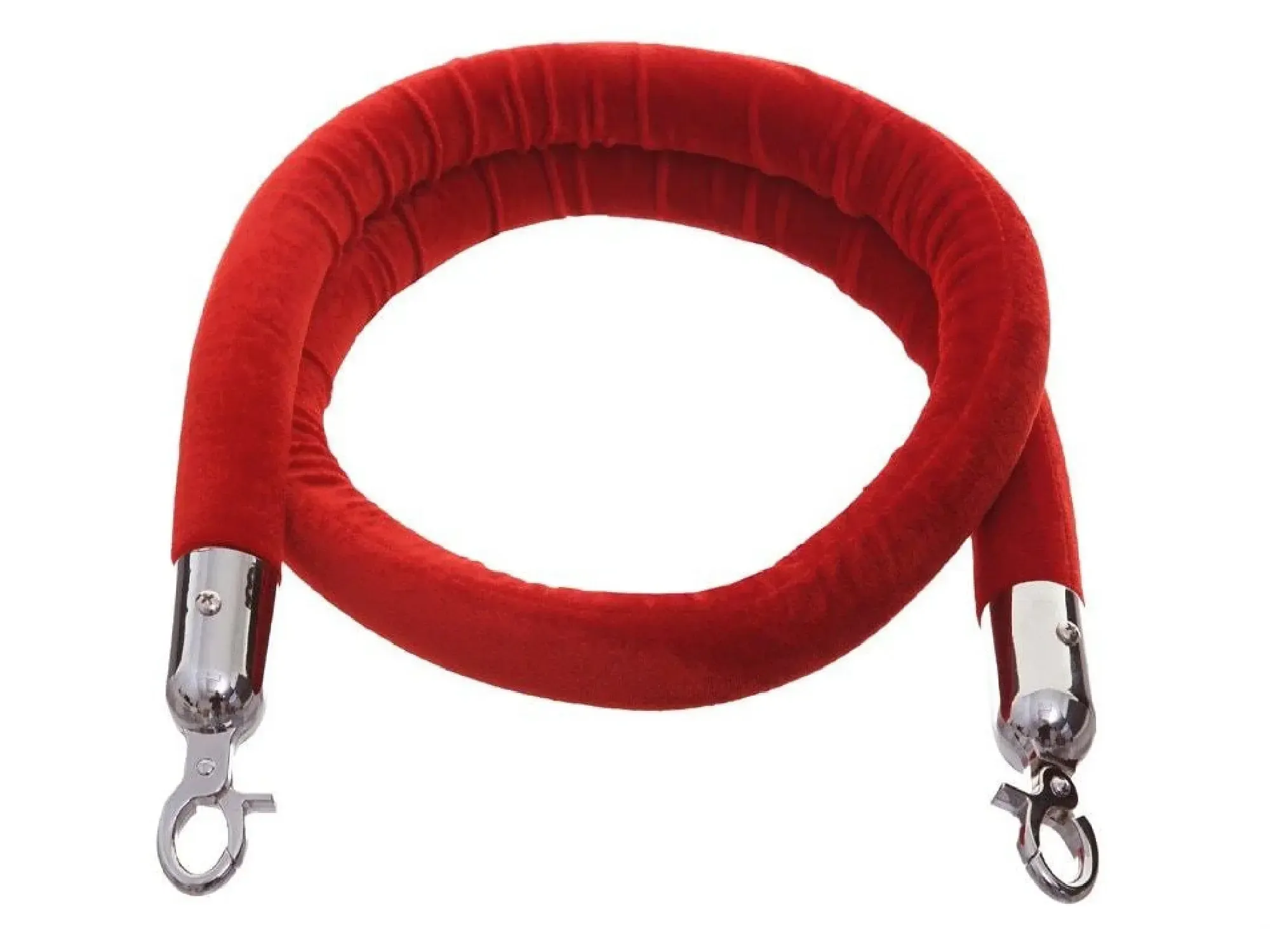 8 ft Red/Chrome Stanchion Rope