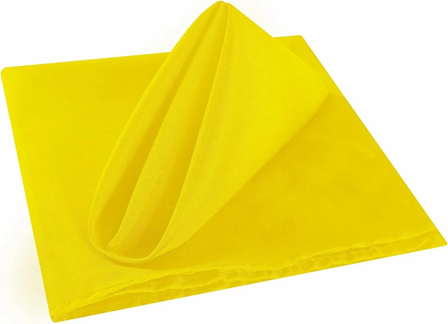 20"x20" Yellow Polyester Napkin