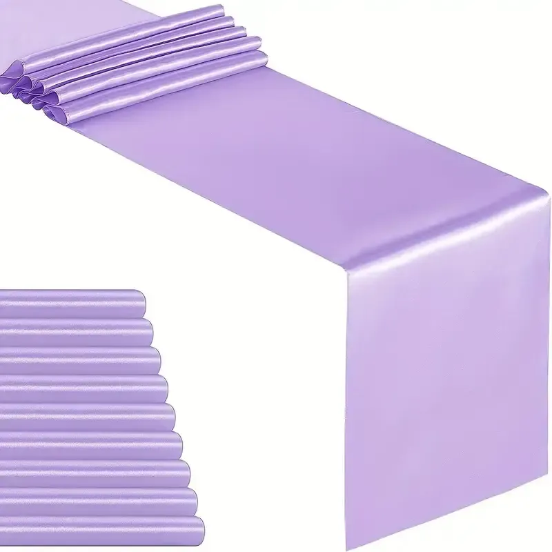 12" x 108" Lavender Satin Table Runner