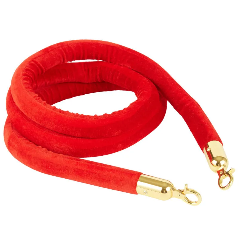 8 ft Red/Gold Stanchion Rope