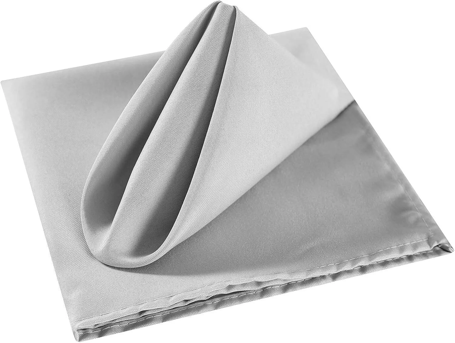 20"x20" Silver Polyester Napkin