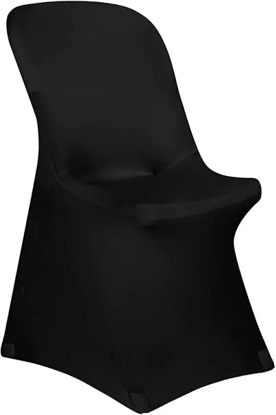 Black Spandex Folding Chair Cover