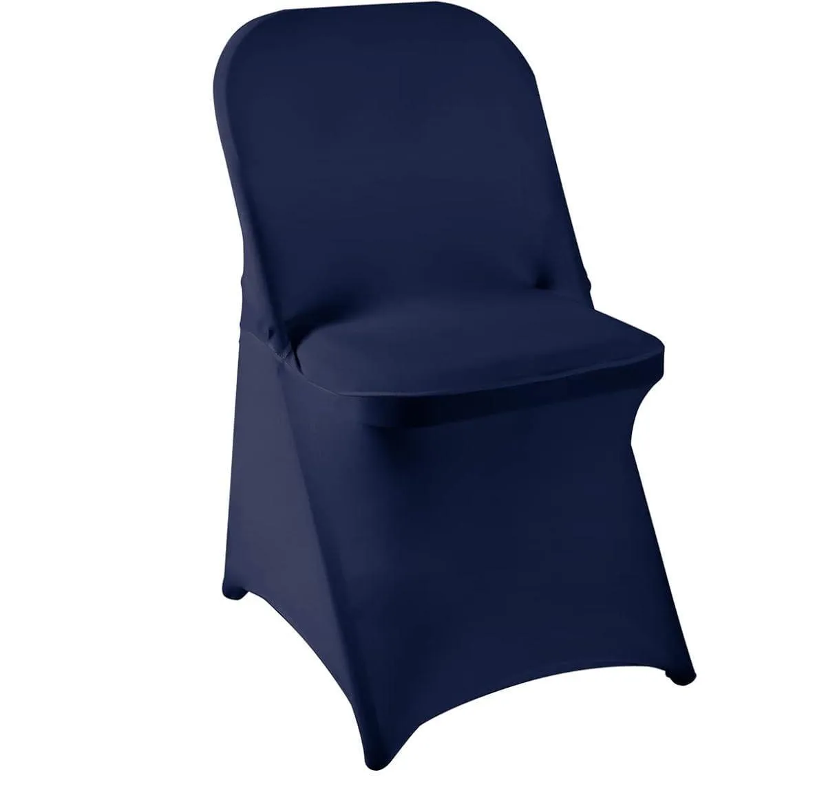 Navy Blue Spandex Folding Chair Cover