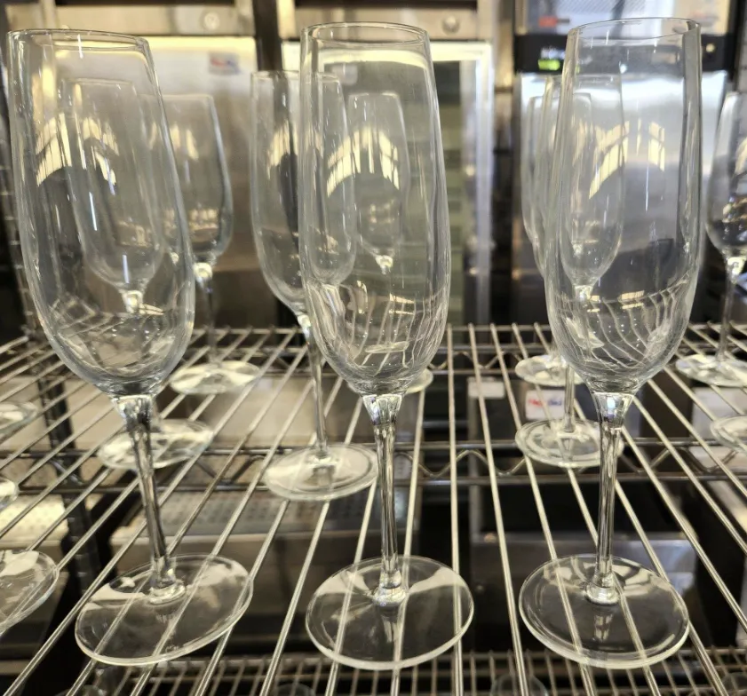 6–8 oz Classic Clear Glass Champagne Flute