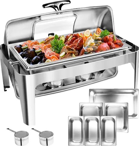 12 Quart Roll Top Chafing Dish