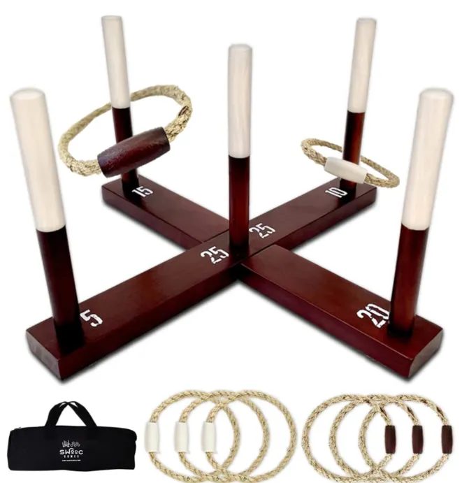 Rustic Ring-Toss Game