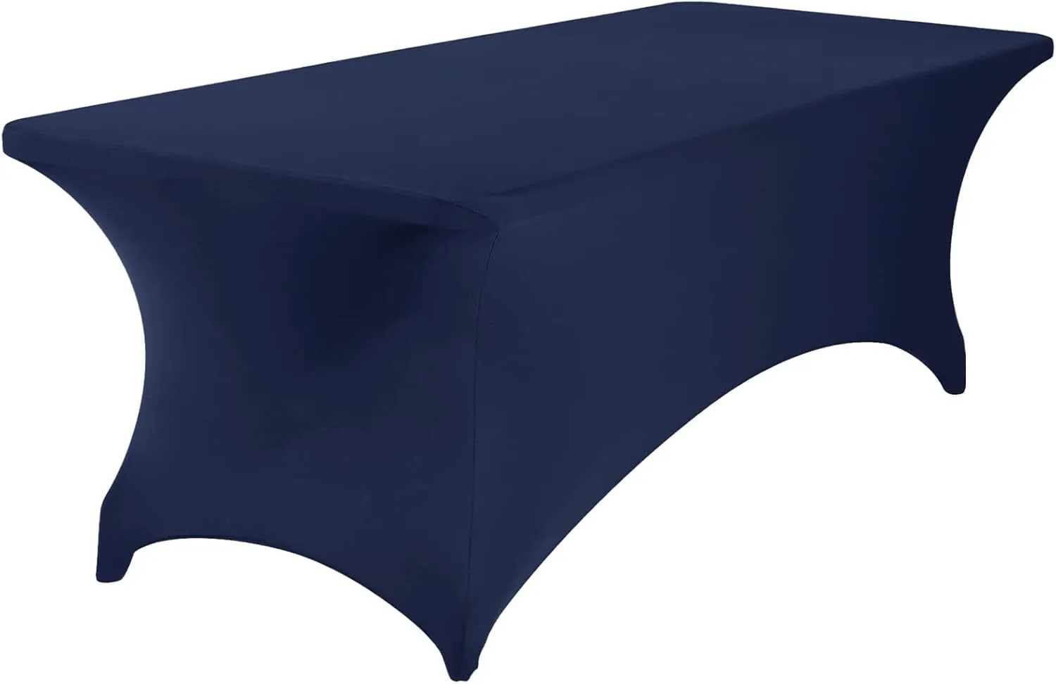 8 ft Navy Blue Rectangle Spandex Tablecloth