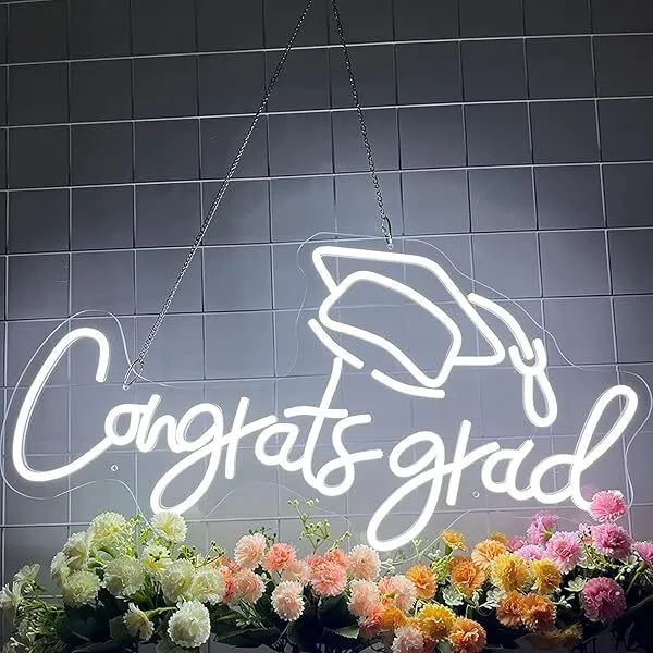 "Congrats Grad" Neon Sign