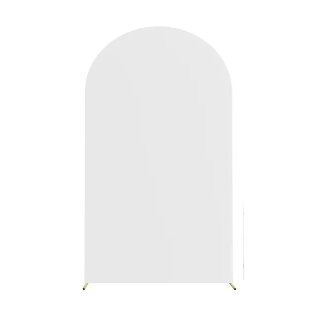 7.2 ft White Spandex Arch Backdrop Cover