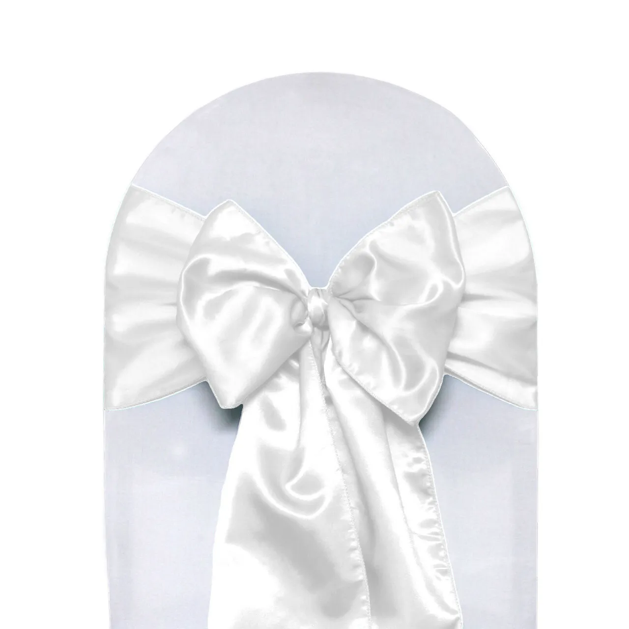 White Satin Chair Sash