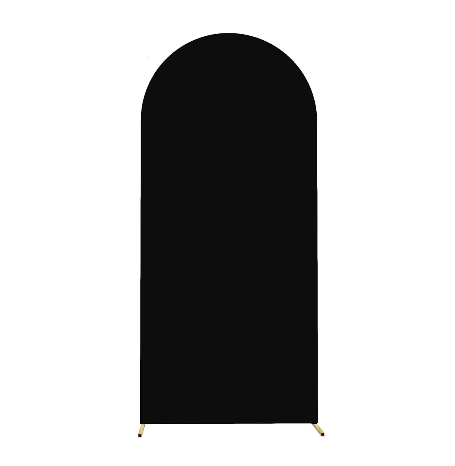 6 ft Black Spandex Arch Backdrop Cover