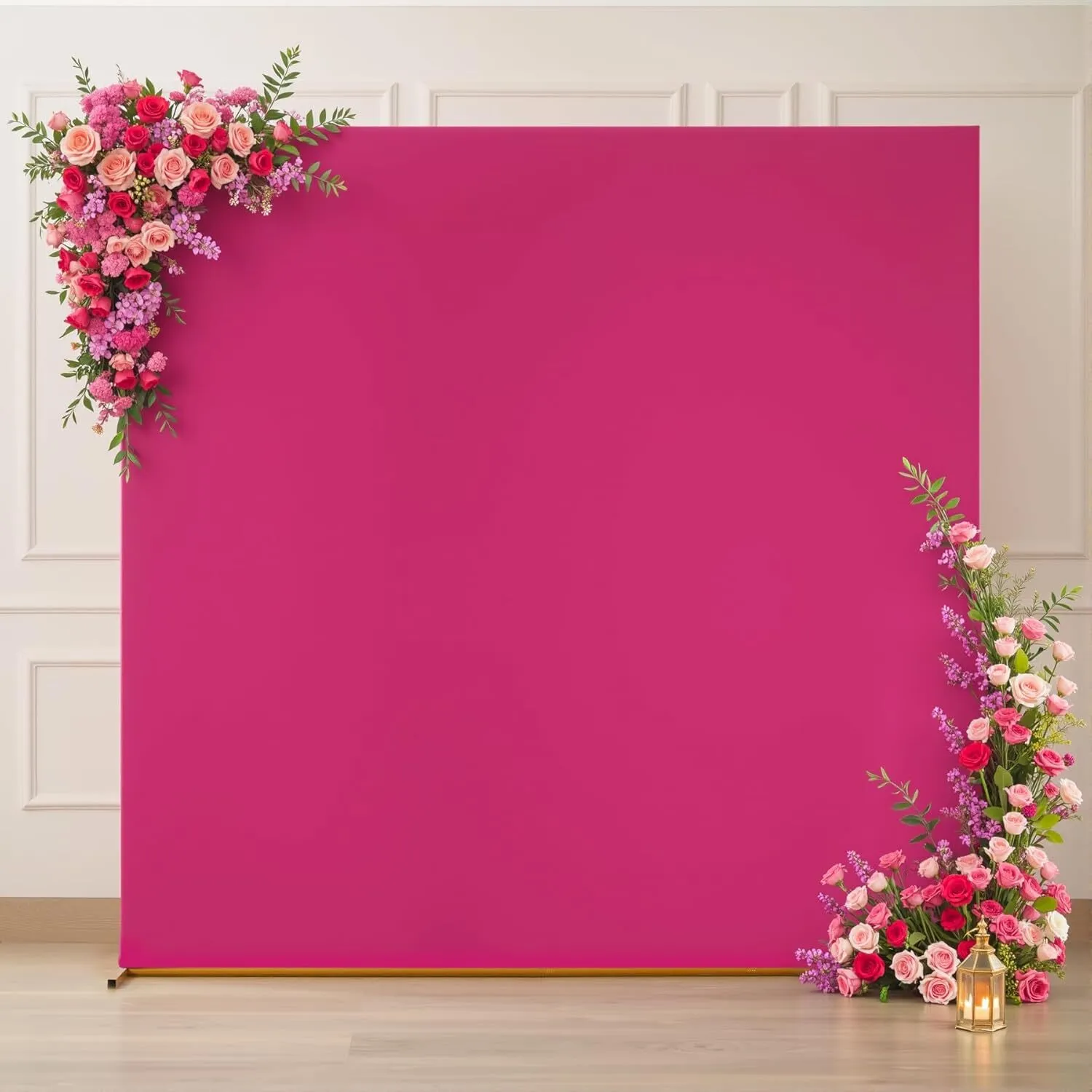 6.6 ft x 6.6 ft Hot Pink Square Arch Backdrop Cover