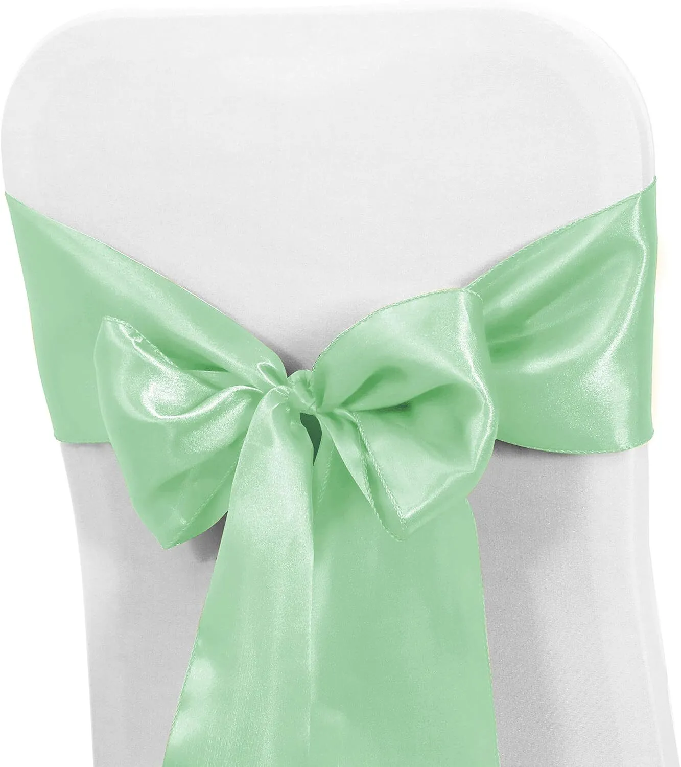 Mint Green Satin Chair Sash