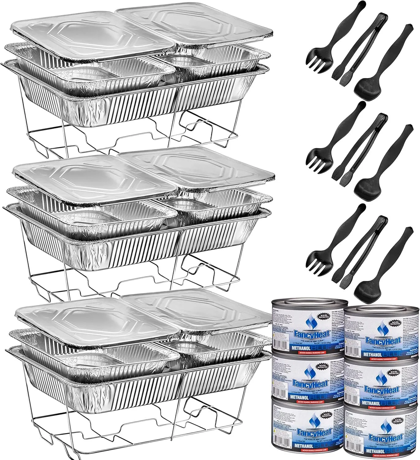 33-Piece Disposable Chafing Dish Buffet Set