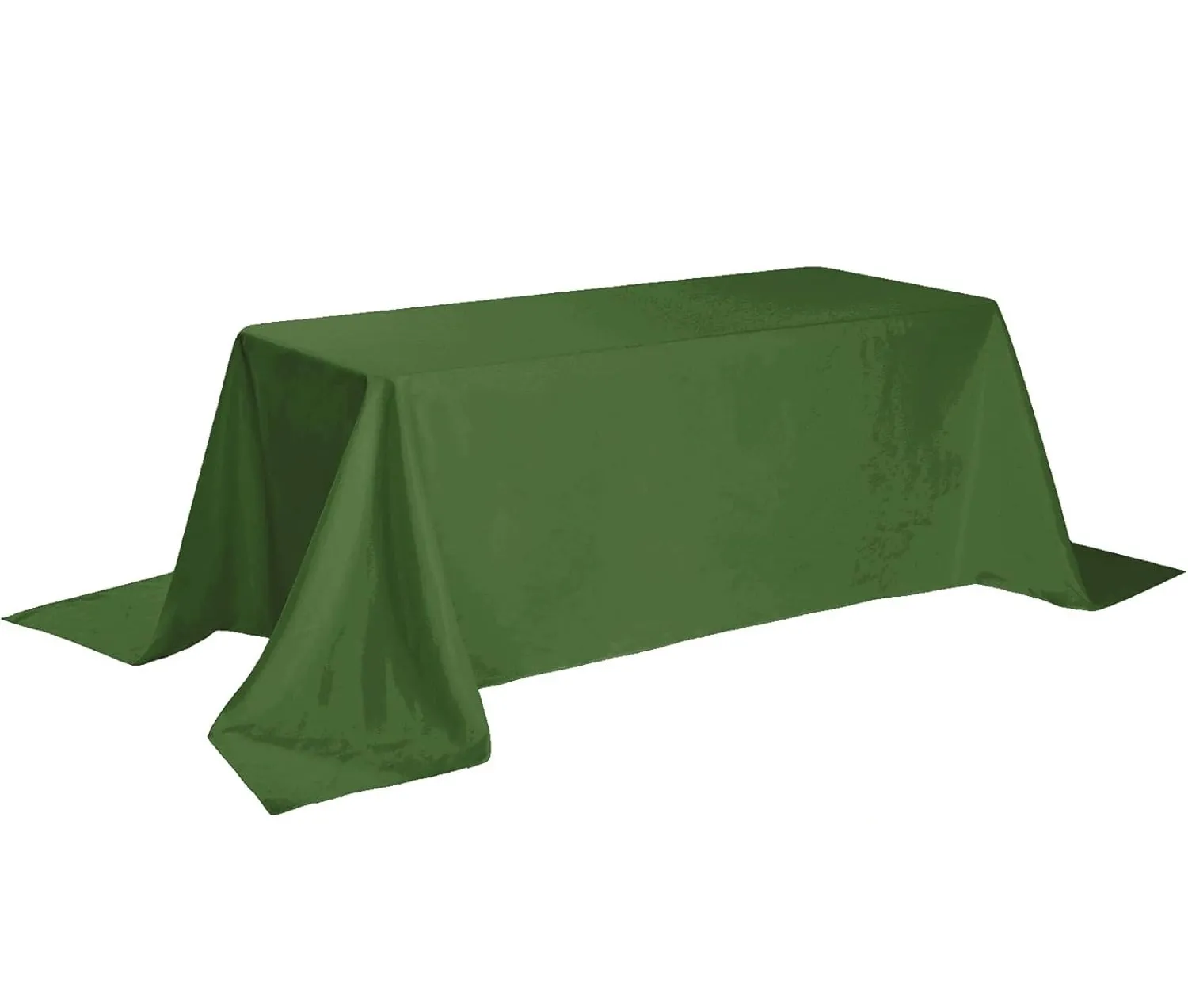 90" x 132" Willow Green Rectangle Polyester Tablecloth