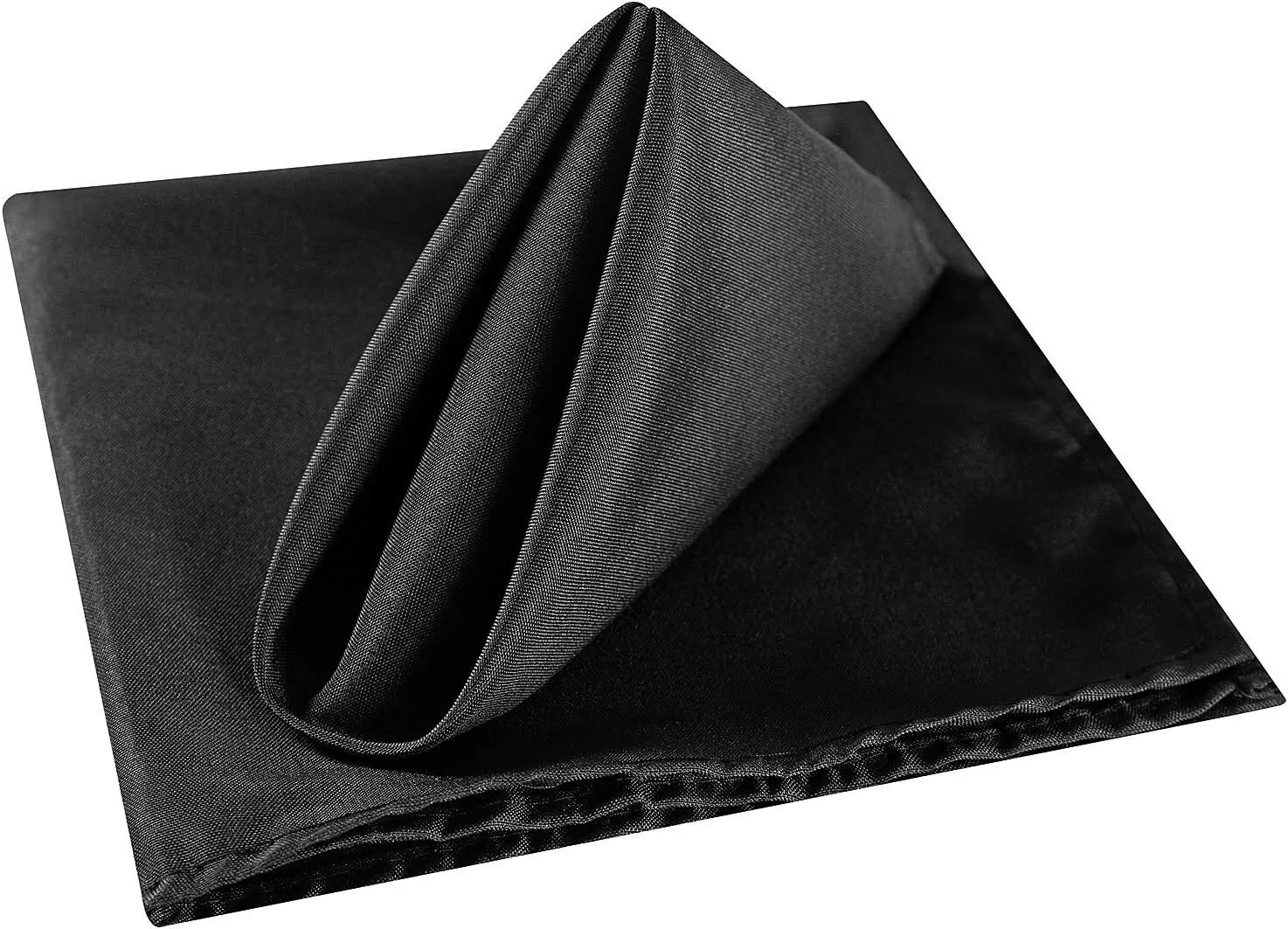 20"x20" Black Polyester Napkin