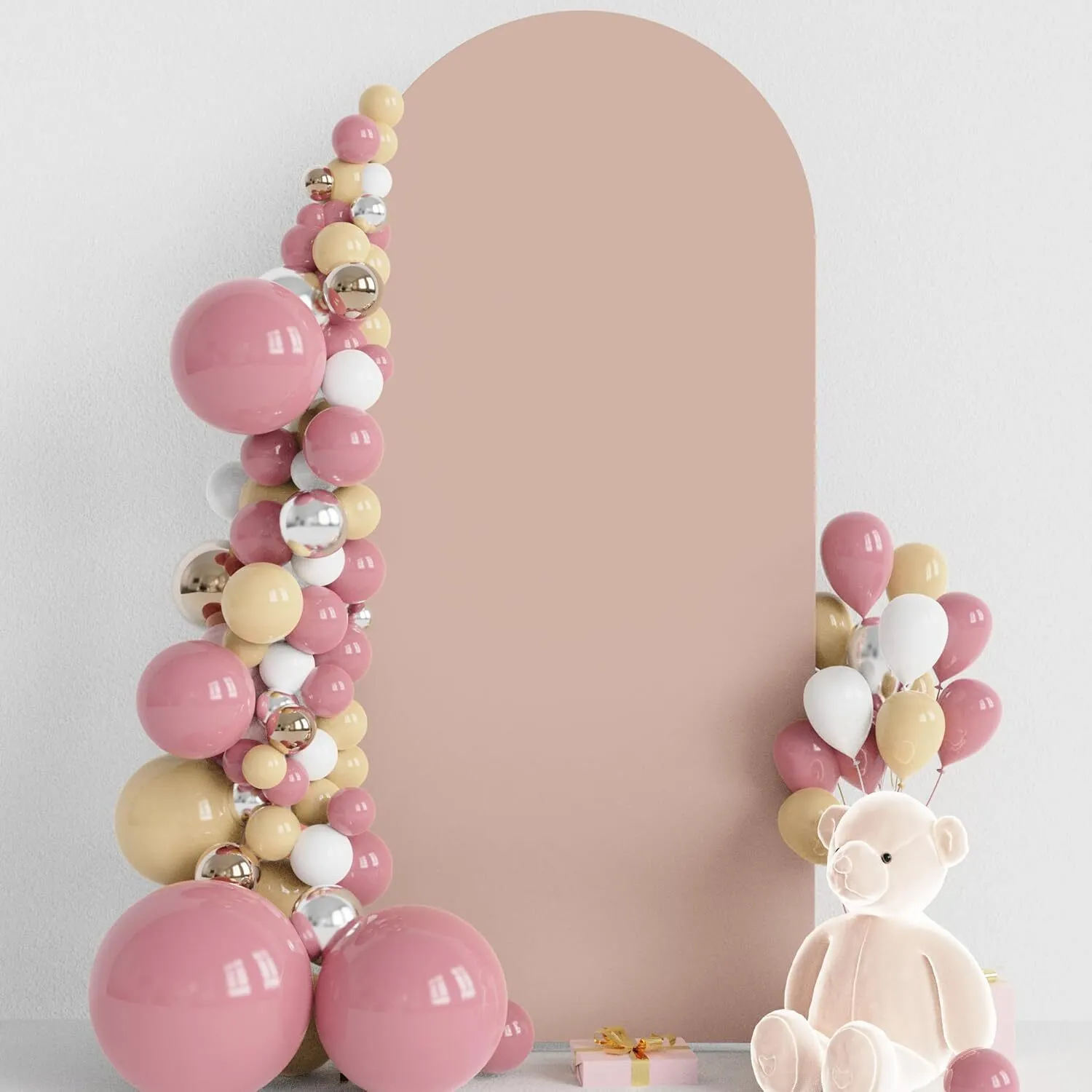 6 ft Nude Spandex Arch Backdrop Cover