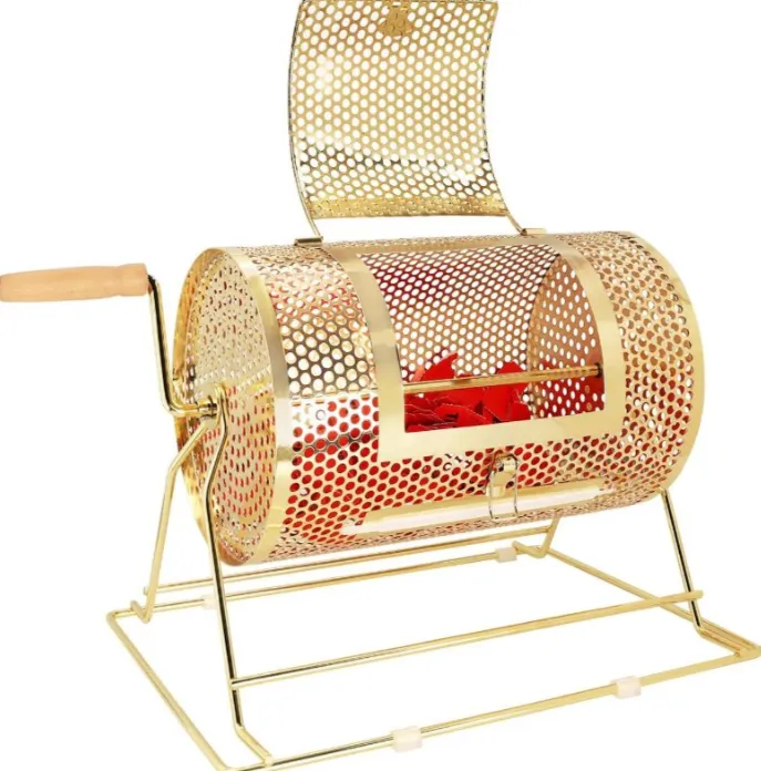 11" x 8" Gold Raffle Drum