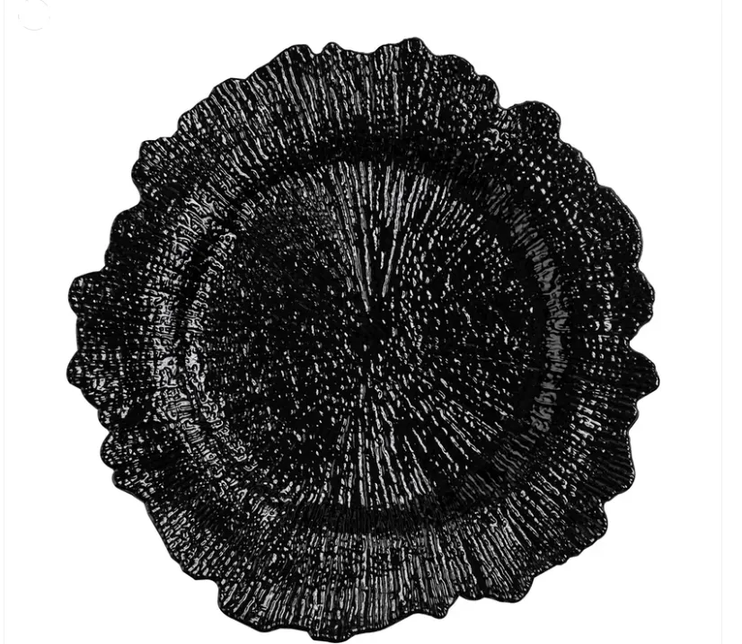 Black Reef Charger Plate