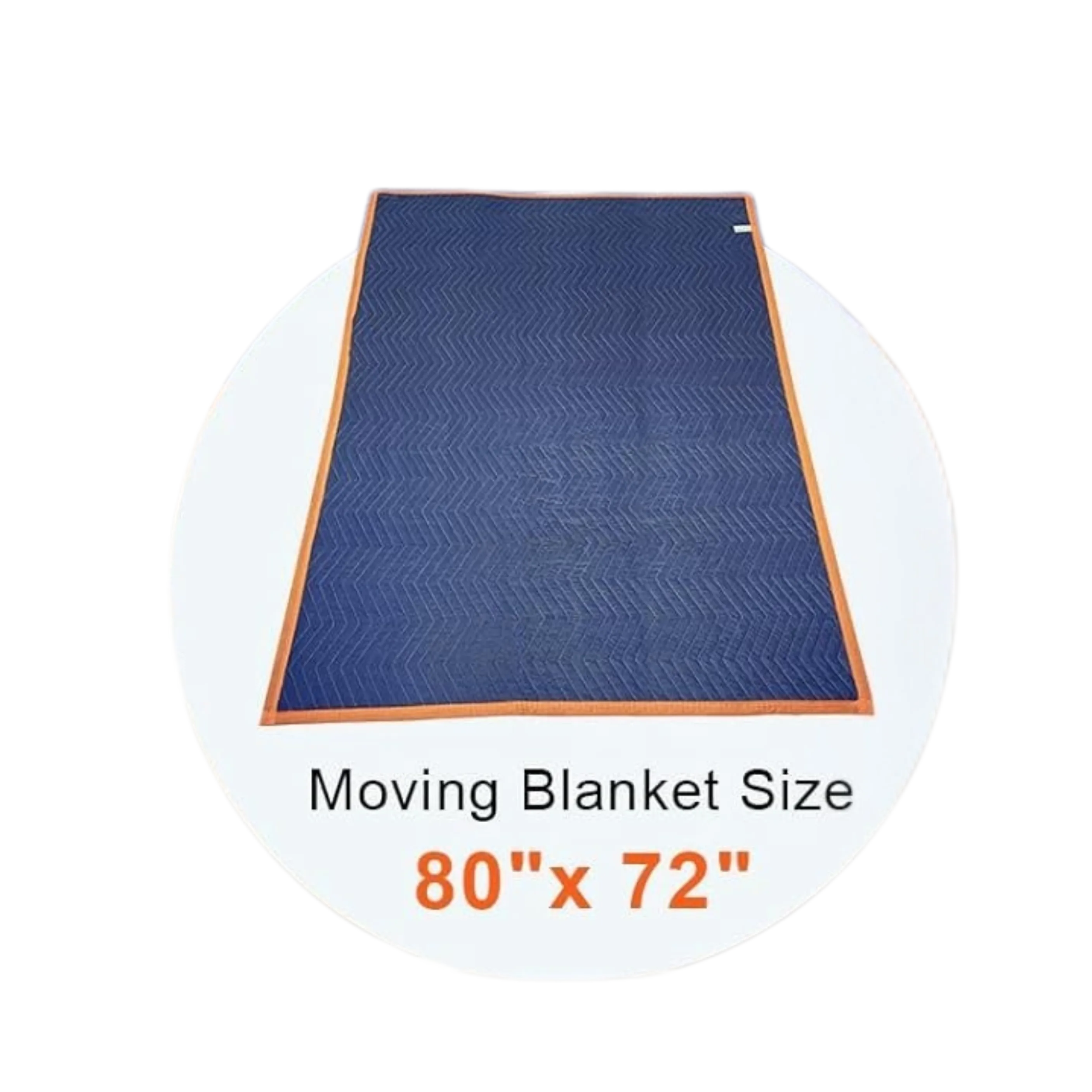 80" x 72" Blue/Orange Moving Blanket