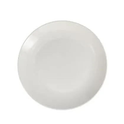 8" Ceramic White Glaze Salad Plate
