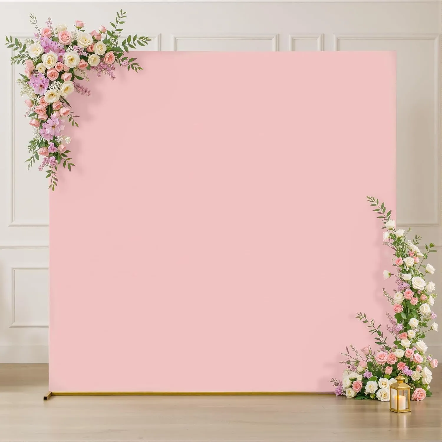 6.6 ft x 6.6 ft Dusty Pink Square Arch Backdrop Cover