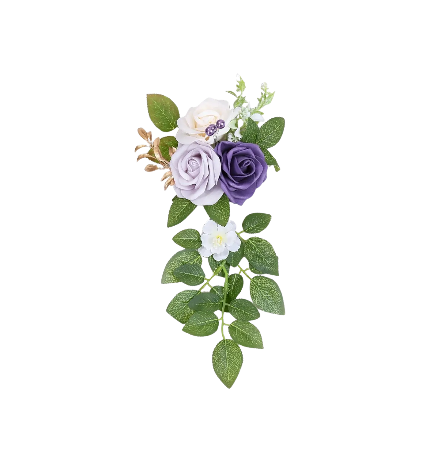 Purple Rose Aisle Chair Décor