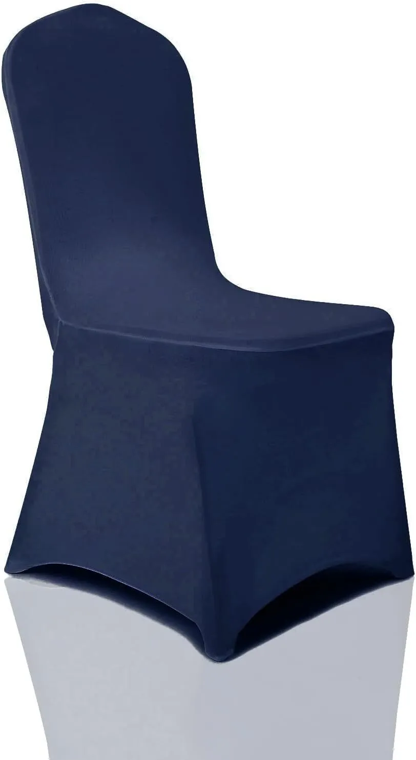Navy Blue Spandex Banquet  Chair Cover