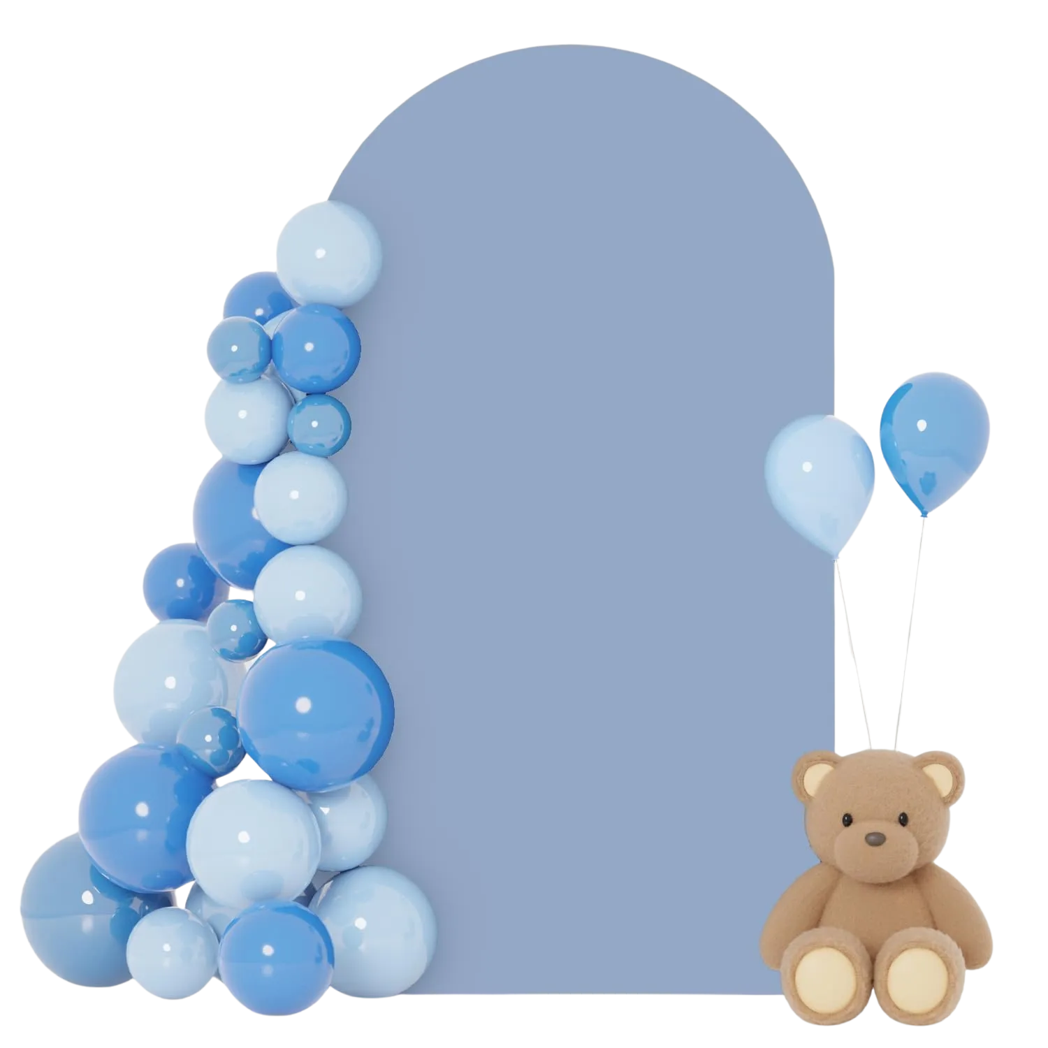 6.6 ft  Dusty Blue Arch Backdrop Cover