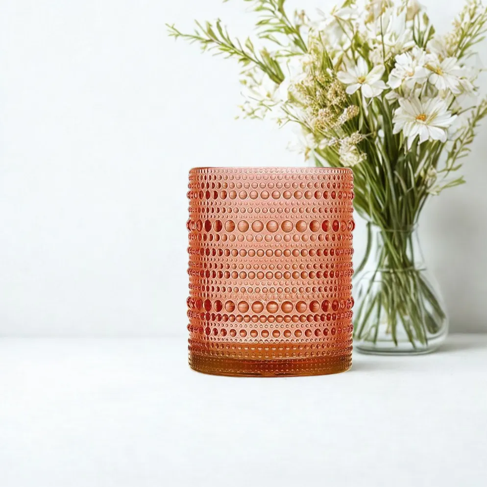 10 oz Hobnail Colored Rocks Glass – Morandi Colors