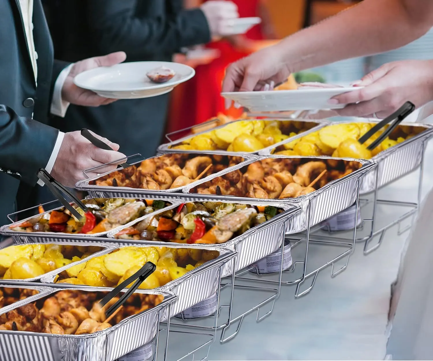 33-Piece Disposable Chafing Dish Buffet Set