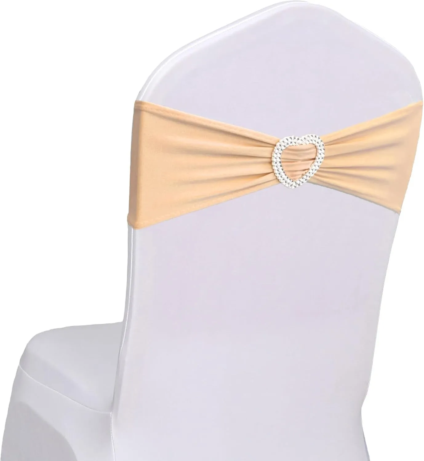Champagne Chair Band with Heart Buckle