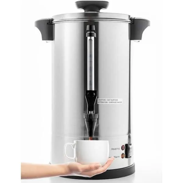 50 Cup Commercial Grade Stainless Steel Percolate Coffee Maker