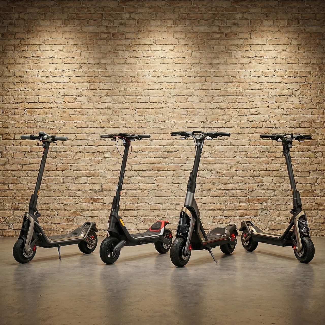Multiple Segway electric scooters offered through MyPEV Rentals in Jacksonville, FL