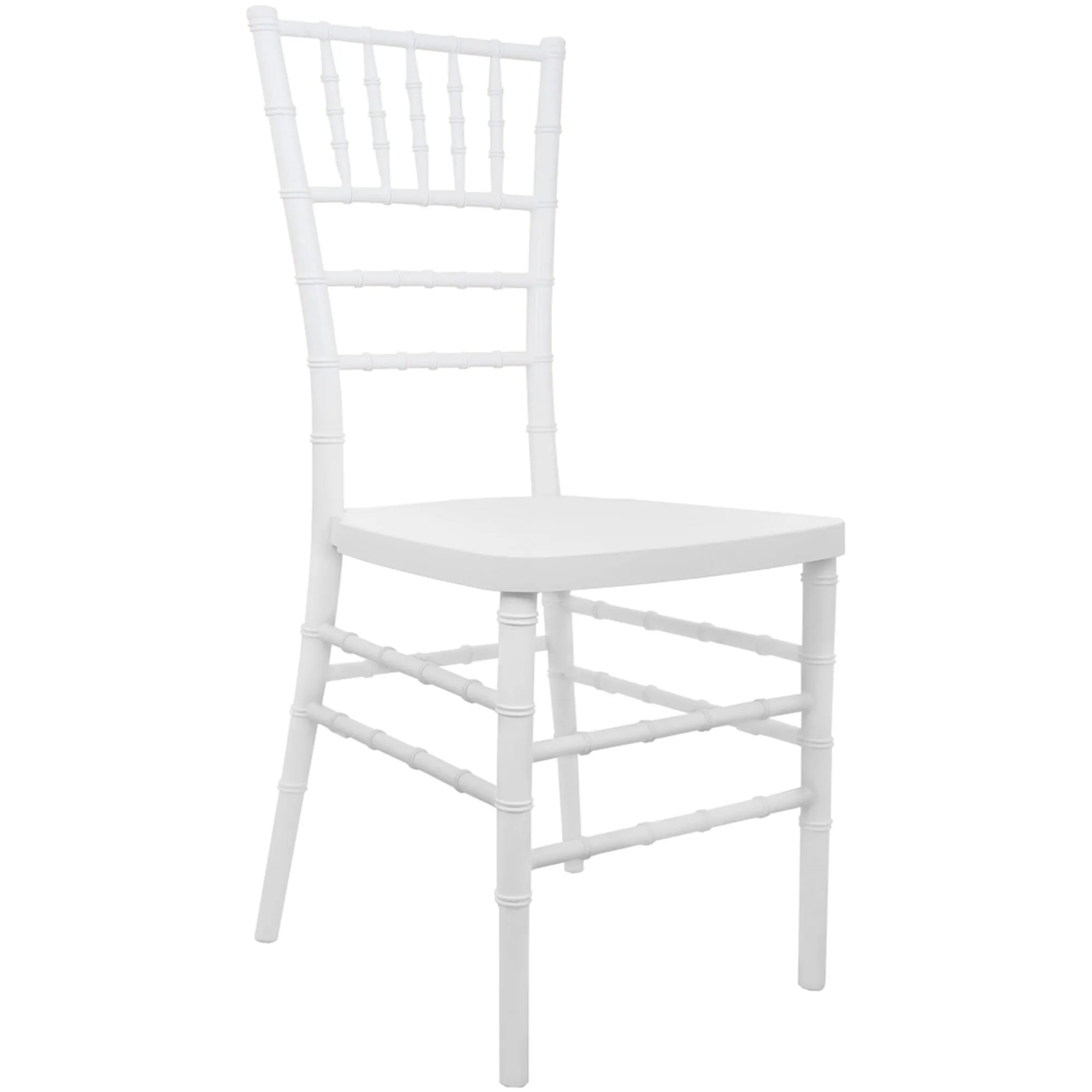 White Resin Chiavari Chair With Cushion